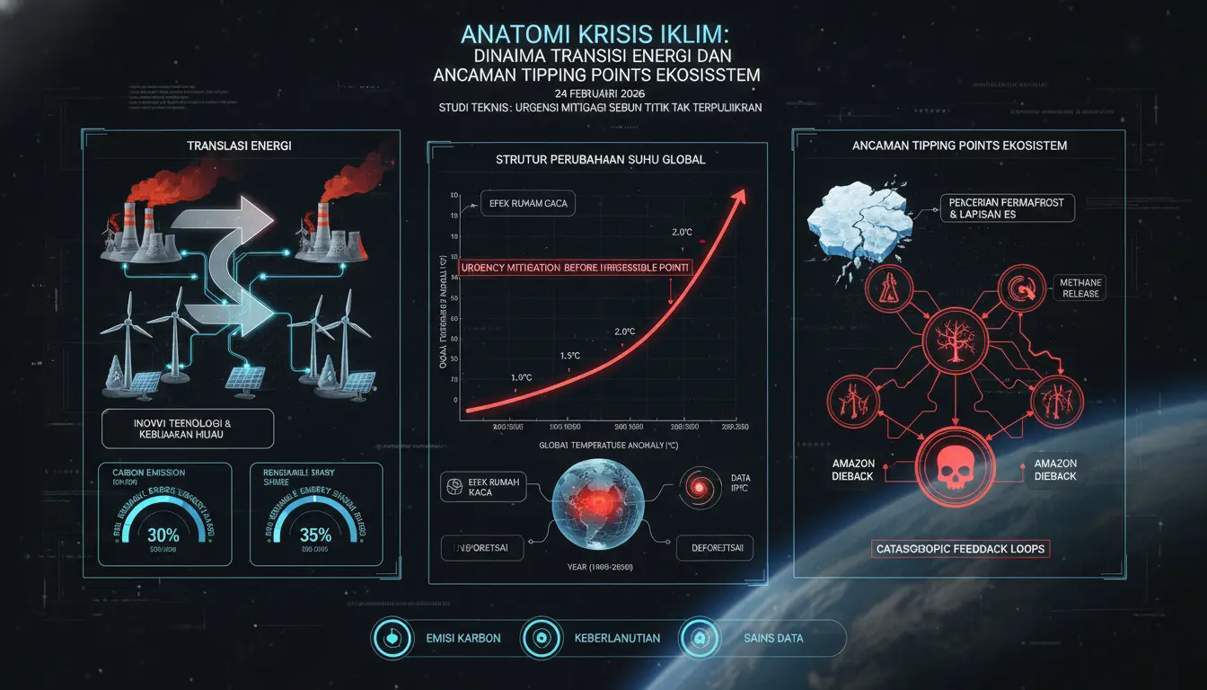 Anatomi Krisis Iklim: Dinamika Transisi Energi dan Ancaman Tipping Points Ekosistem