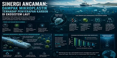 Sinergi Ancaman: Dampak Mikroplastik terhadap Penyerapan Karbon di Ekosistem Laut
